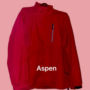Red Hooded Aspen Windbreaker (XL) like new!